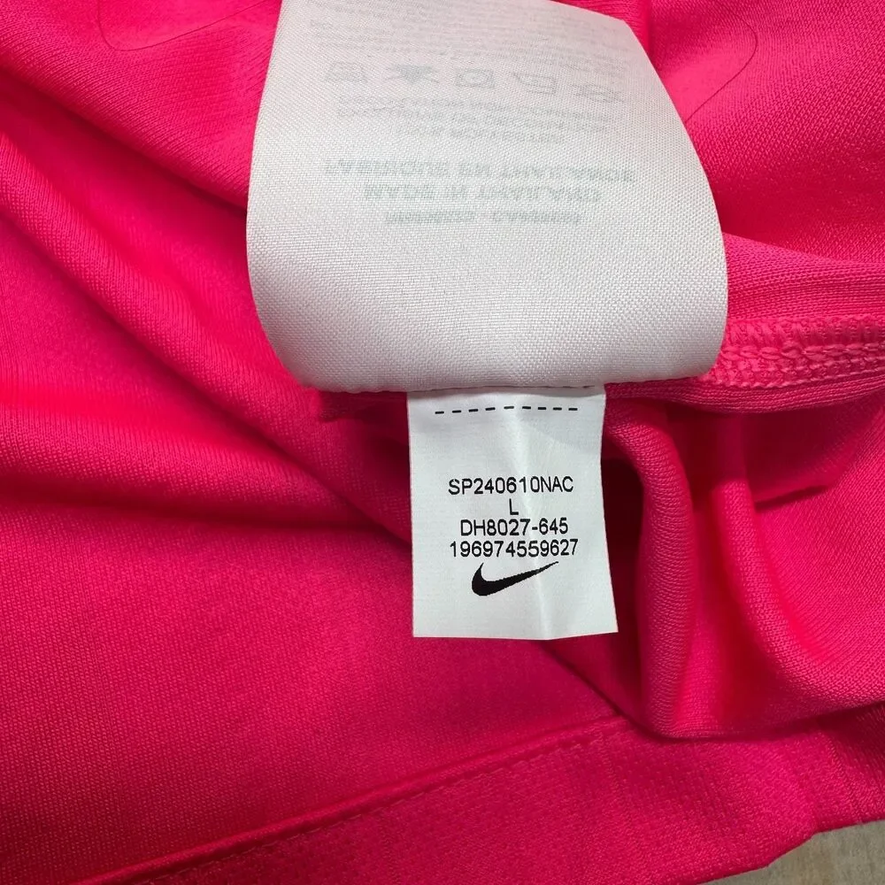 NEW Nike Dri-FIT Soccer Referee Jersey Shirt SLIM Fit Hyper Pink LG DH8027-645 - Picture 10 of 14
